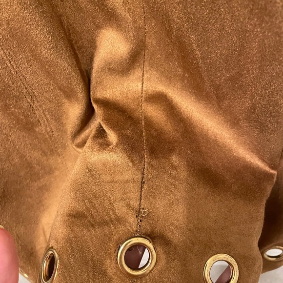 Guess Grommet Suede Mini Dress XXS - Picture 7 of 11